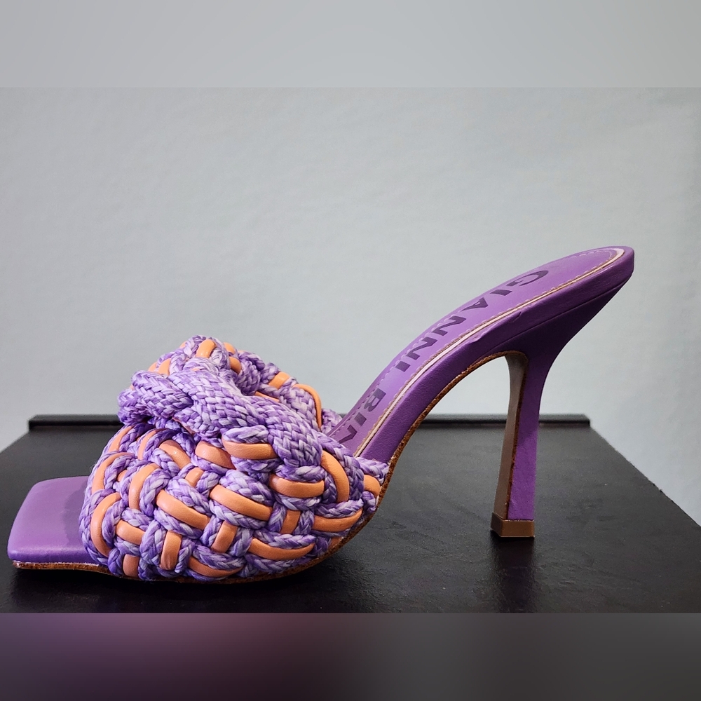 *NWOT* - Gianni Bini | Bibby - Purple & Orange Woven Sandals | US 6.5 Women's - Picture 3 of 10